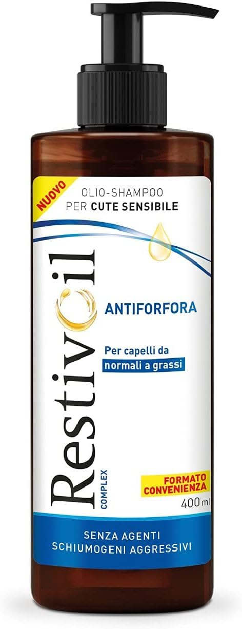 RestivOil Complex Anti-Dandruff Olio Capace per Capelli Normali a Grassi con Azione Antisborofrica e Antiusticanca 400 m