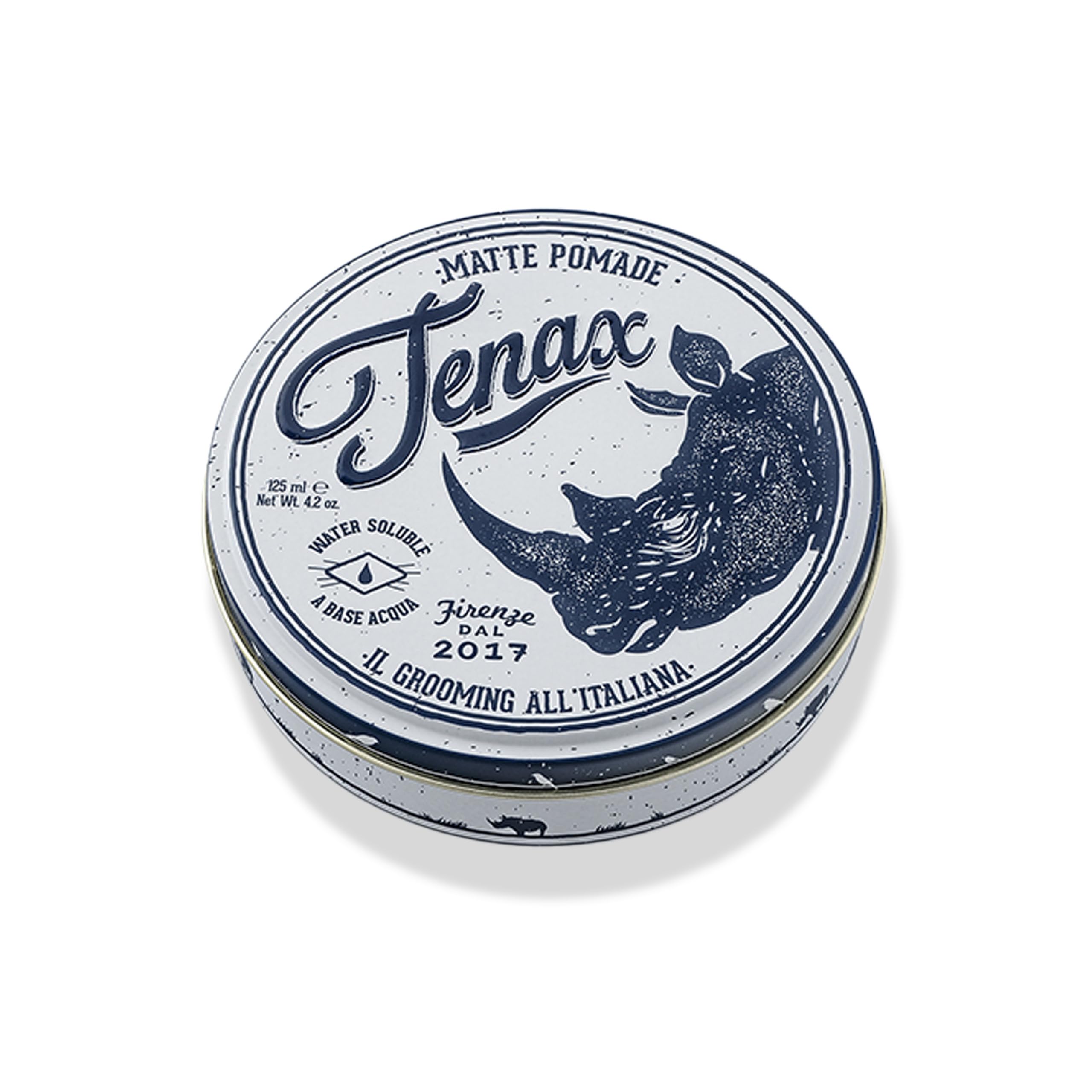 Tenax Matte Pomade 125 ml Mattonatura per Uomini - Tenace senza Effetto Scintillante per Capelli Secchi o Umidi